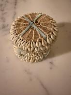 Rotan onderzetters met Kauri-schelpen 12 stuks, 12cm, Ophalen of Verzenden, Nieuw, Overig