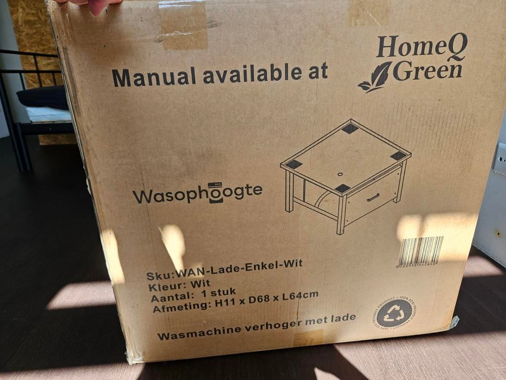 Wasmachine verhoger met lade, Witgoed en Apparatuur, Wasmachines, Nieuw, Minder dan 85 cm, 1200 tot 1600 toeren, Ophalen