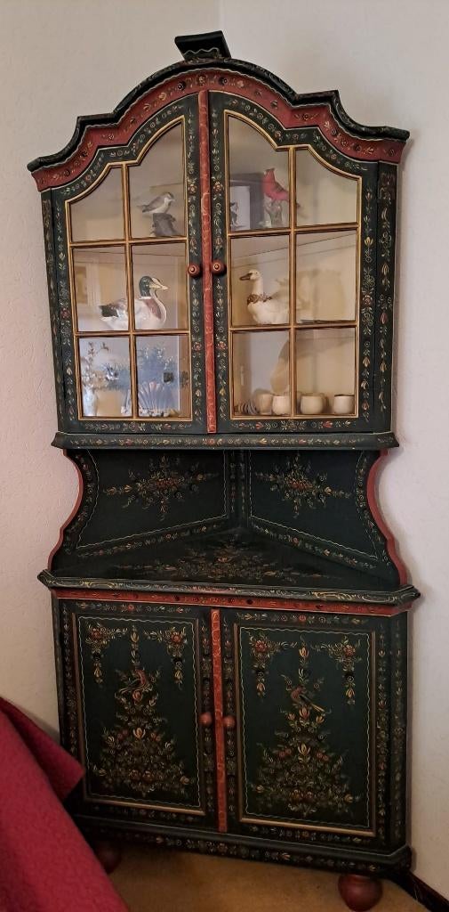 Hoekkast, Roosje Hindeloopen, Antiek en Kunst, Antiek | Meubels | Kasten, Ophalen