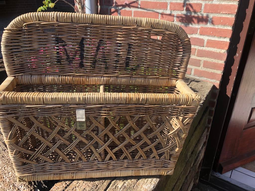 Rivièra Maison rustieke rotan mail houder, Ophalen, Zo goed als nieuw, Overige materialen