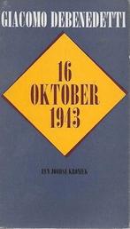 Giacomo Debenedetti: 16 oktober 1943, Ophalen of Verzenden, Tweede Wereldoorlog, Gelezen, Overige onderwerpen