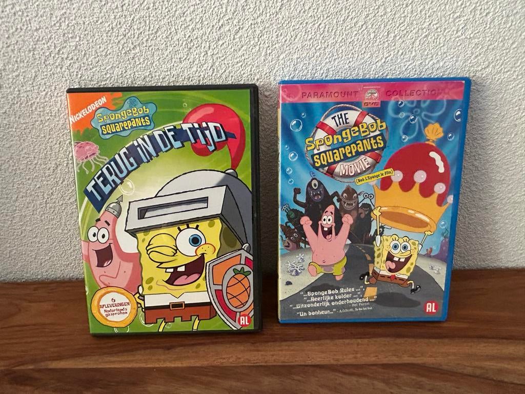 SpongeBob SquarePants DVD's: Terug in de Tijd & De Film, Cd's en Dvd's, Dvd's | Kinderen en Jeugd, Alle leeftijden, Ophalen of Verzenden