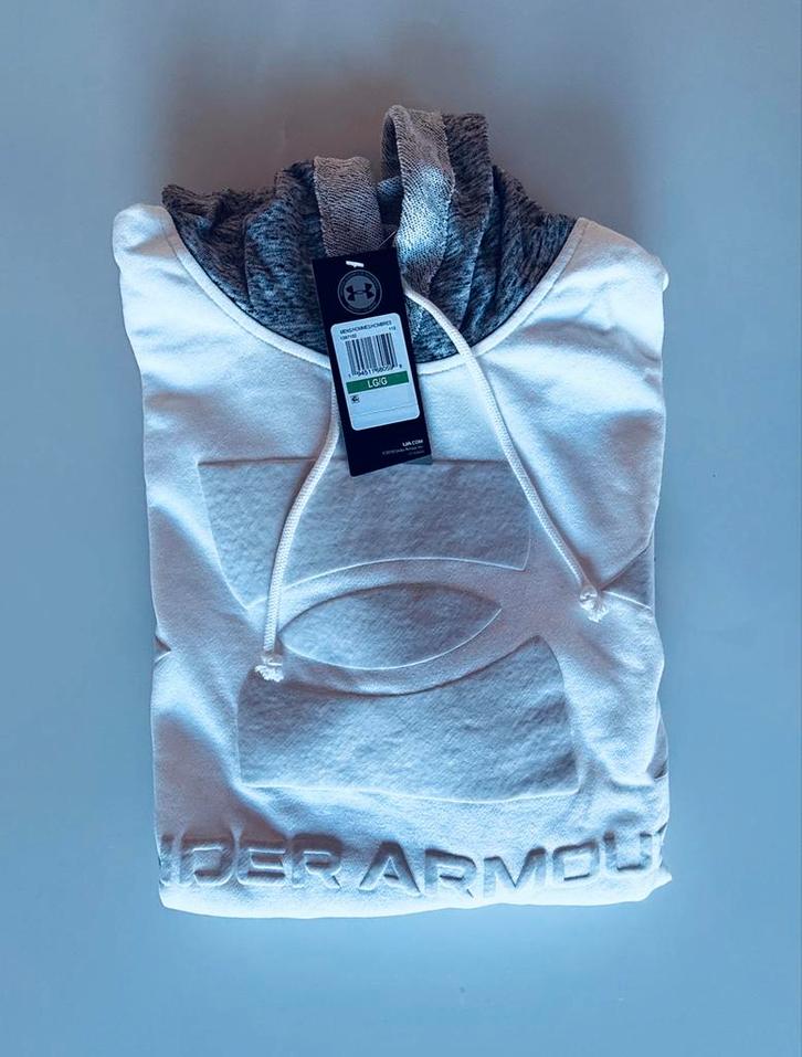 Under Armour Hoodie Wit/Grijs - L, Kleding | Dames, Truien en Vesten, Nieuw, Maat 42/44 (L), Wit, Ophalen