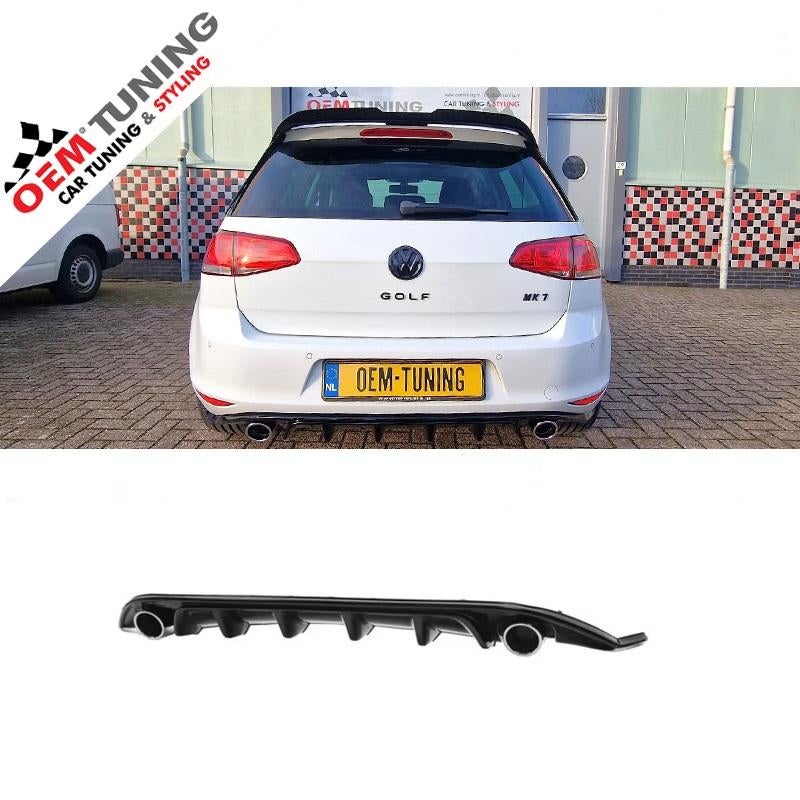 Diffuser Golf 7 TCR/GTI‑Look 2012‑2017 Zwart, Auto diversen, Tuning en Styling, Ophalen of Verzenden