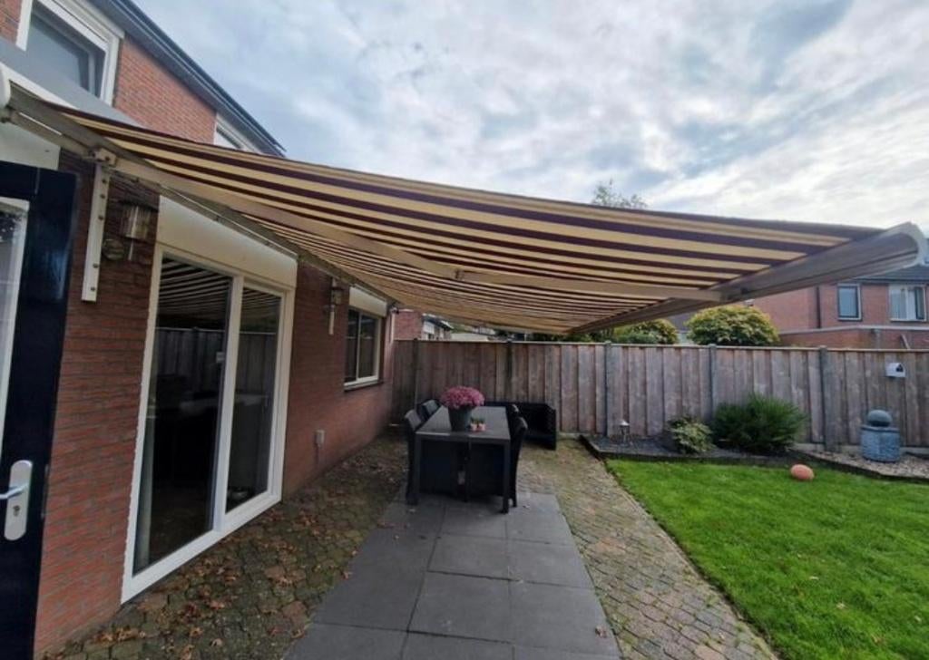 Electrisch Zonnescherm 6.30x3.50, Ophalen, Gebruikt, 450 cm of meer, Elektrisch