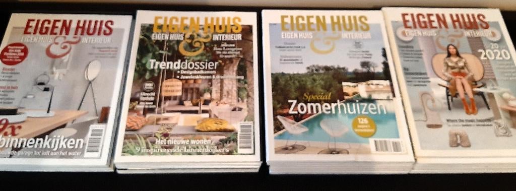 EIGEN HUIS & INTERIEUR, 17 leuke woonbladen vol ideeën, Boeken, Tijdschriften en Kranten, Ophalen of Verzenden, Zo goed als nieuw
