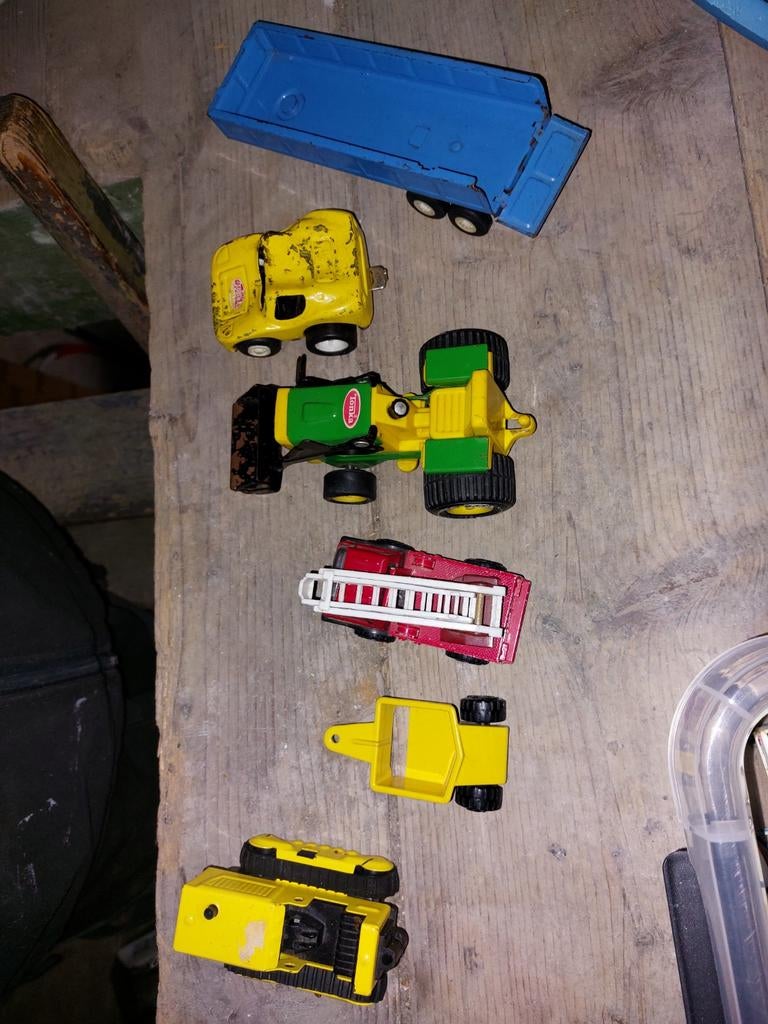 Vintage Tonka speelgoed auto trekkers en aanhangers trailer, Verzamelen, Ophalen of Verzenden, Gebruikt