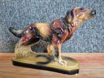 Vintage Franse Brocante Jachthond Gipsbeeld - Engelse Setter, Ophalen of Verzenden