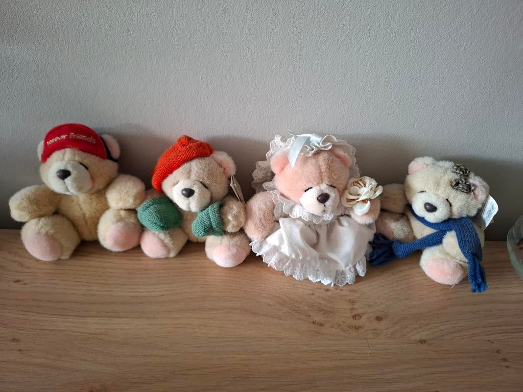 Forceer friends beertjes 4 stuks, Ophalen of Verzenden, Zo goed als nieuw, Stoffen beer, Overige merken