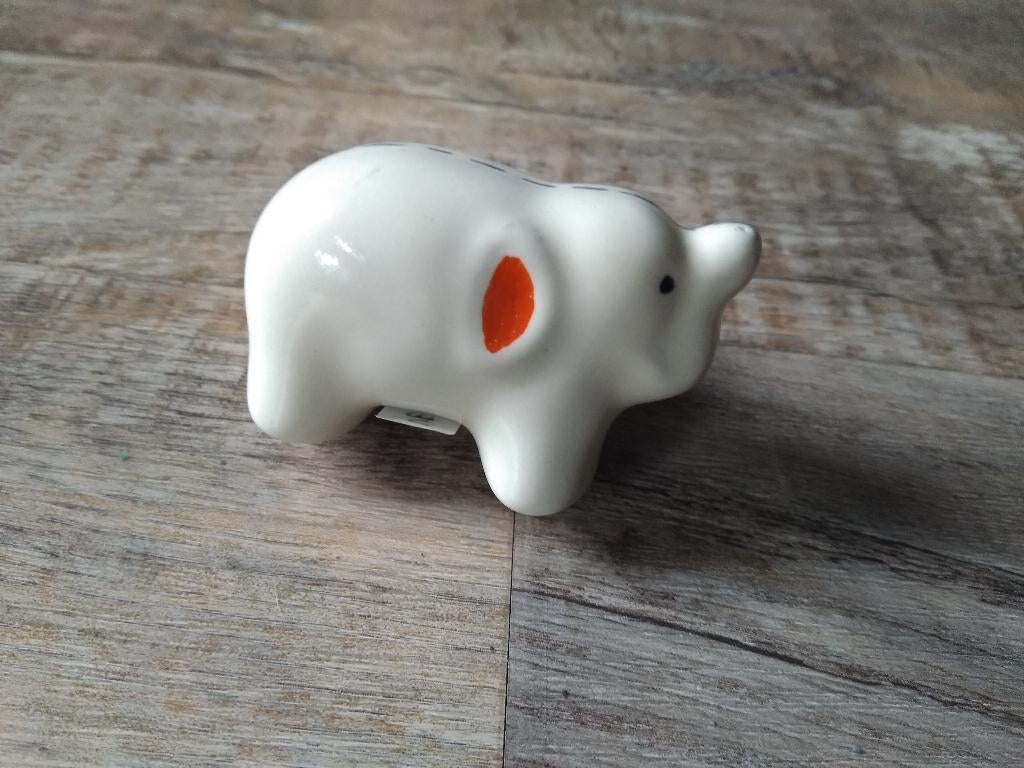 12 porseleinen meubelknopjes - knopjes - greepjes - olifant, Ophalen of Verzenden, Nieuw