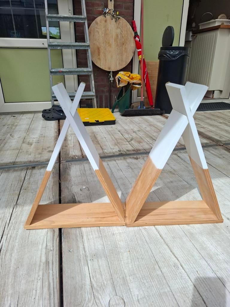 Wandplankjes wigwam, Ophalen, Rechthoekig, 50 tot 100 cm, 50 tot 100 cm