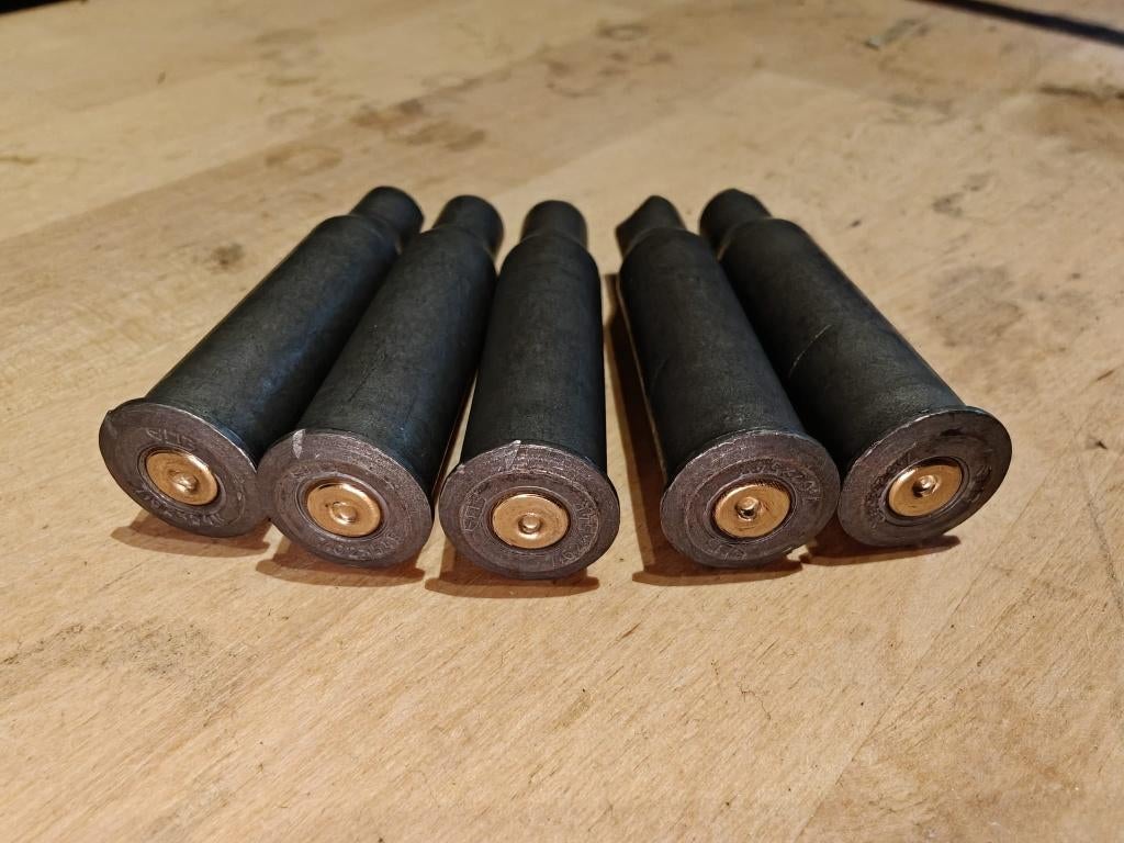 5 LEGE hulzen in het kaliber 7,62x54R, Verzamelen, Militaria | Algemeen, Ophalen of Verzenden, Landmacht, Overige gebieden, Hulzen of Bodemvondsten