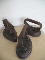 3 oude strijkijzers, Ophalen of Verzenden