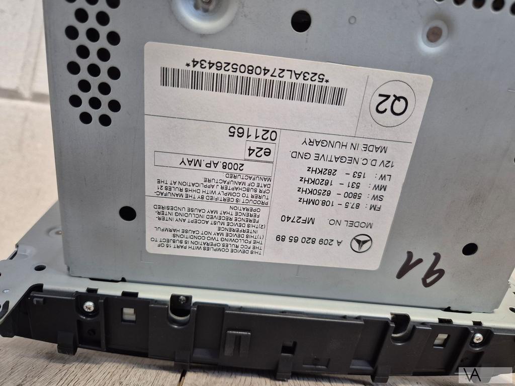 Radio cd speler Mercedes CLK W209 2005 - 2009 a2098206589, Ophalen of Verzenden, -, -, -
