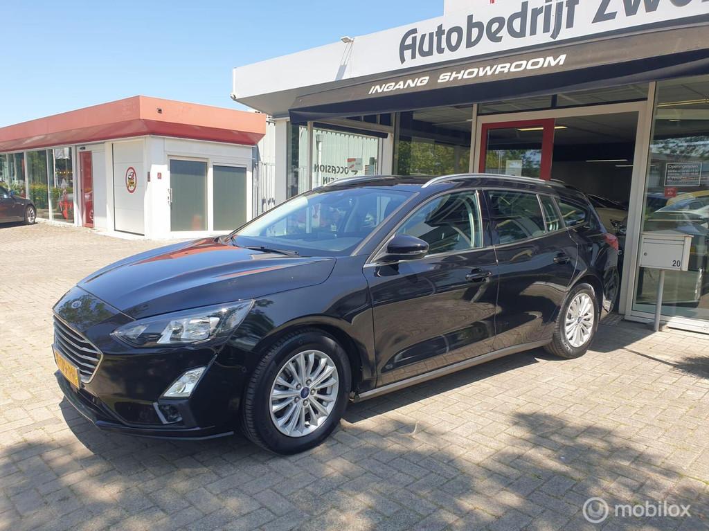 FORD FOCUS WAGON 1.0ECOBOOST TITANIUM AUTOMAAT|2020|BOM VOL, Auto's, Gebruikt, Zwart, Origineel Nederlands, 3 cilinders
