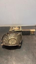 Vintage asbak en luciferdooje, Ophalen of Verzenden, Zo goed als nieuw, Asbak