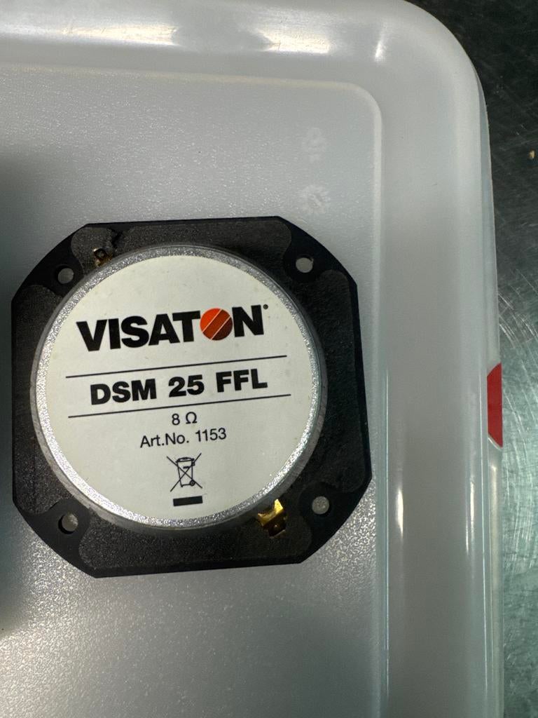 Visaton DSM 25 FFL Hoogton-kalotte Dome Tweeter 8 Ohm, Overige typen, Zo goed als nieuw, Minder dan 60 watt, Ophalen