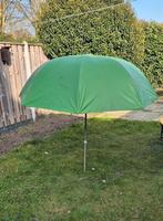 Groene vis parasol, ideaal voor bij het vissen of strand, Ophalen, Gebruikt, 2 tot 3 meter, Stokparasol