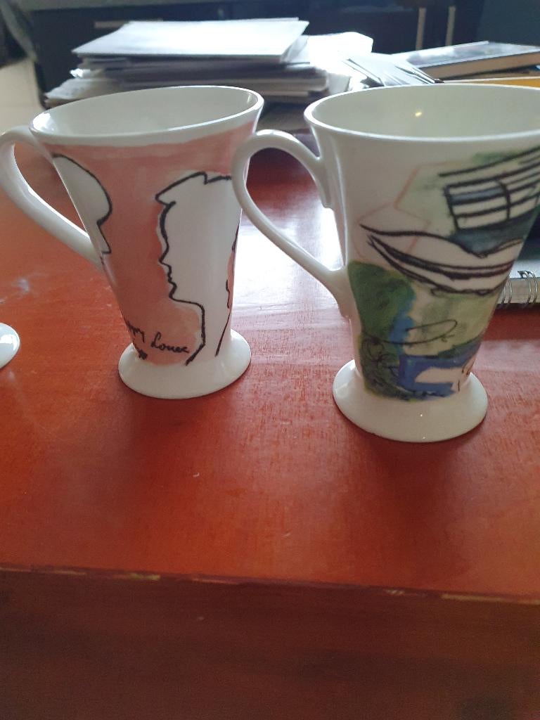 JK Art Design Koffiemokken, Huis en Inrichting, Keuken | Servies, Ophalen of Verzenden, Zo goed als nieuw, Overige stijlen, Kop(pen) en/of Schotel(s)