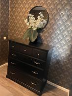 Birkeland ladekast zwart, Huis en Inrichting, Ophalen, Gebruikt, 100 tot 150 cm, 5 laden of meer