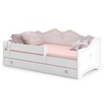 Leuk meisjesbed, Kinderen en Baby's, Kinderkamer | Bedden, 70 tot 85 cm, Zo goed als nieuw, Lattenbodem, 140 tot 160 cm