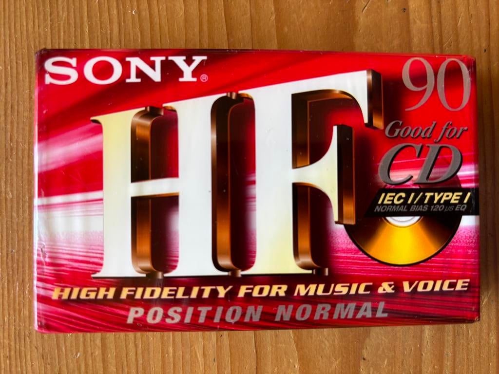 Sony cassettebandje 90 minuten - Nieuw, Cd's en Dvd's, Cassettebandjes, Overige genres, 1 bandje, Ophalen of Verzenden, Nieuw in verpakking