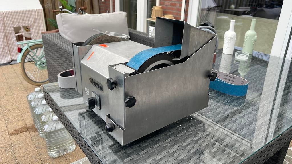 Messen slijpmachine met diverse slijpbanden, Ophalen, Zo goed als nieuw, Minder dan 700 watt, Overige typen