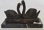 Bronzen zwanen signatuur "Milo" ca 20x9 cm, Ophalen