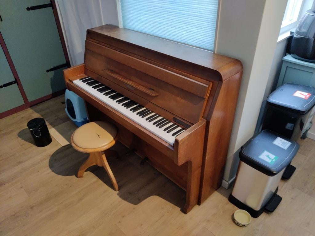 Piano, Muziek en Instrumenten, Ophalen, Gebruikt, Bruin, Piano