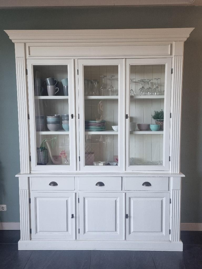 Buffetkast wit, Ophalen, Gebruikt, Met deur(en), 200 cm of meer