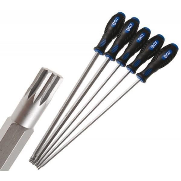 Veeltand Schroevendraaierset Lang 5 Delig Bgs, Ophalen of Verzenden, Nieuw