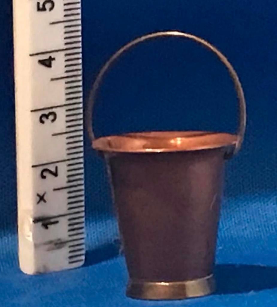 Miniatuur Koperen Emmer Poppenhuis, Ophalen of Verzenden, Zo goed als nieuw, Poppenhuis