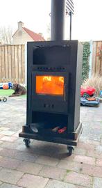 Houtkachel - buitenhaard - tuinhaard 6 kW, Ophalen, Zo goed als nieuw