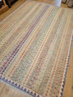 Handgeweven oosterse wollen kelim 292x203, Info@SlatsAntiek.nl, Vof Slats Antiek, Ophalen of Verzenden, Groen