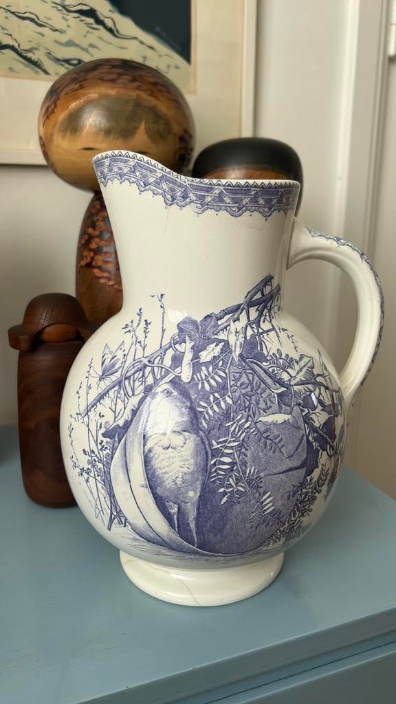 Antieke Societé Céramique kan vaas 4 Saisons, Antiek en Kunst, Ophalen of Verzenden