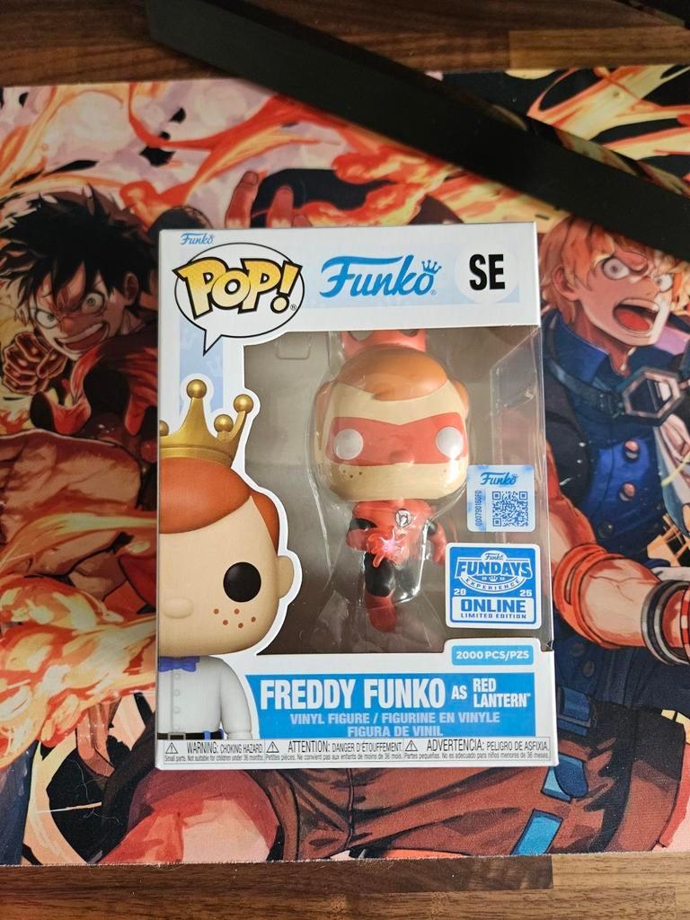 Funko Pop! Freddy Funko as Red Lantern Limited Edition, Verzamelen, Ophalen of Verzenden, Nieuw