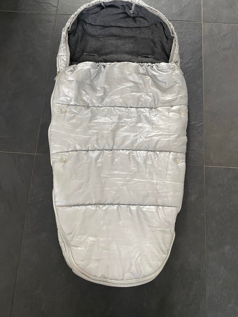 Prenatal Voetenzak Buggy/Kinderwagen Zilver/Grijs Fleece, Ophalen of Verzenden, Gebruikt, Kinderwagen, Overige merken