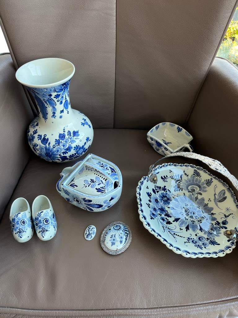 Collectie Delfts Blauw: 8 intacte items + 5 gratis beschadig, Antiek en Kunst, Ophalen of Verzenden