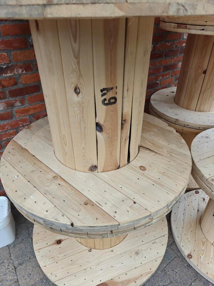 Houten kabel haspel, Doe-het-zelf en Verbouw, Hout en Planken, Zo goed als nieuw, Overige typen, Overige houtsoorten, Minder dan 200 cm