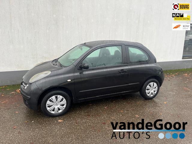 Nissan Micra 1.2 Visia, '07, NWE APK EN DISTRIBUTIE IN EEN N, Auto's, Nissan, Bedrijf, Te koop, Micra, ABS, Airbags, Airconditioning