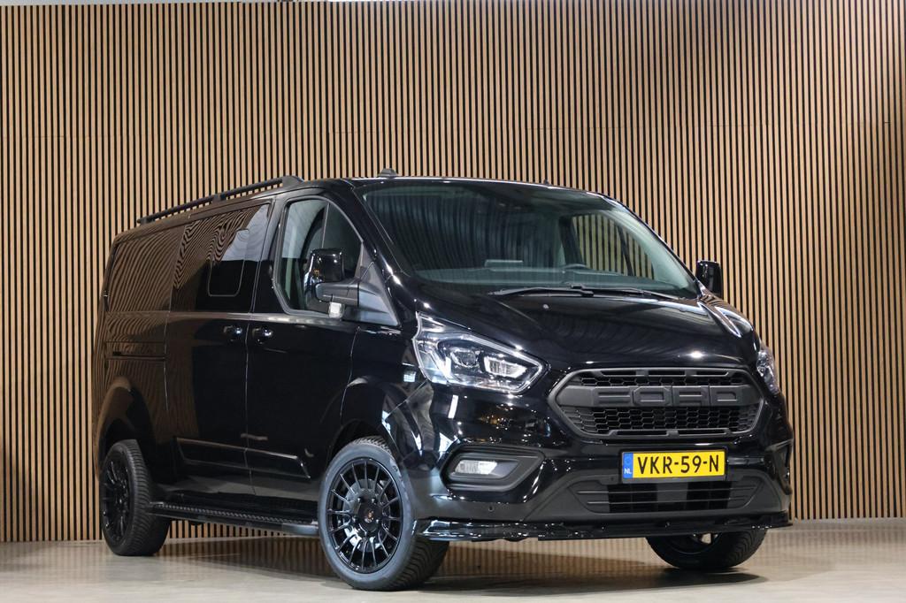 Ford Transit Custom 320 2.0 TDCI 170 PK L2H1 Limited DC | AC, Auto's, 4 cilinders, Zwart, Bedrijf, Diesel