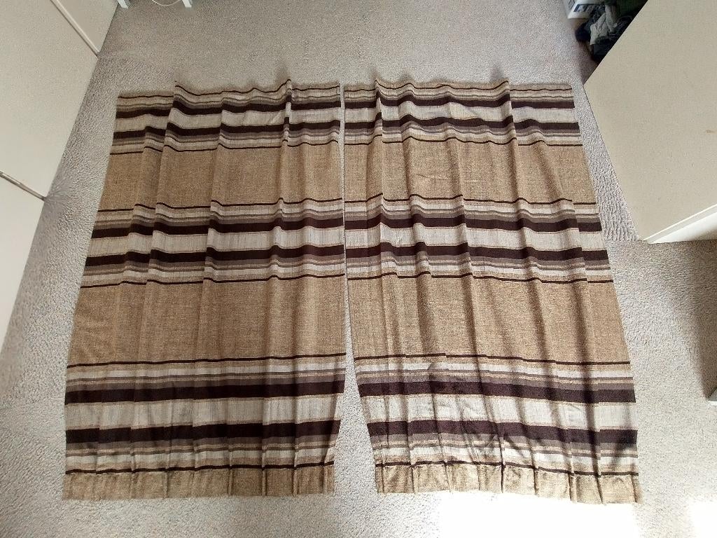 Gordijnen wol, Overige kleuren, 150 tot 200 cm, Ophalen of Verzenden, Zo goed als nieuw