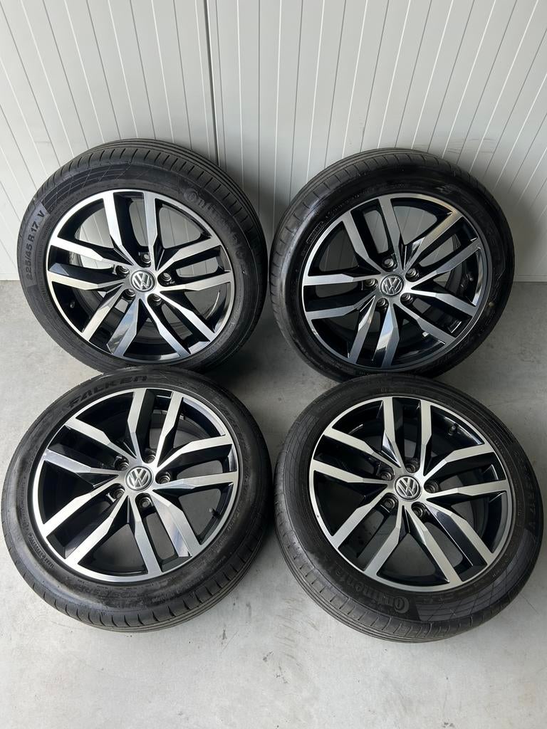 Originele Volkswagen Golf 5 6 7 Caddy Madrid 5x112 17 Inch Z, Banden en Velgen, 17 inch, Ophalen of Verzenden, Personenwagen
