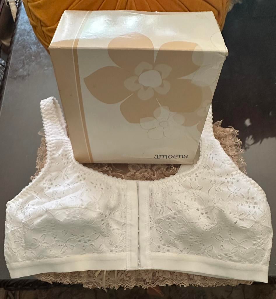 Amoena Sandra post-operatieve bh, model 622 Wit mt L. Nieuw!, Amoena, Ophalen of Verzenden, Wit, BH