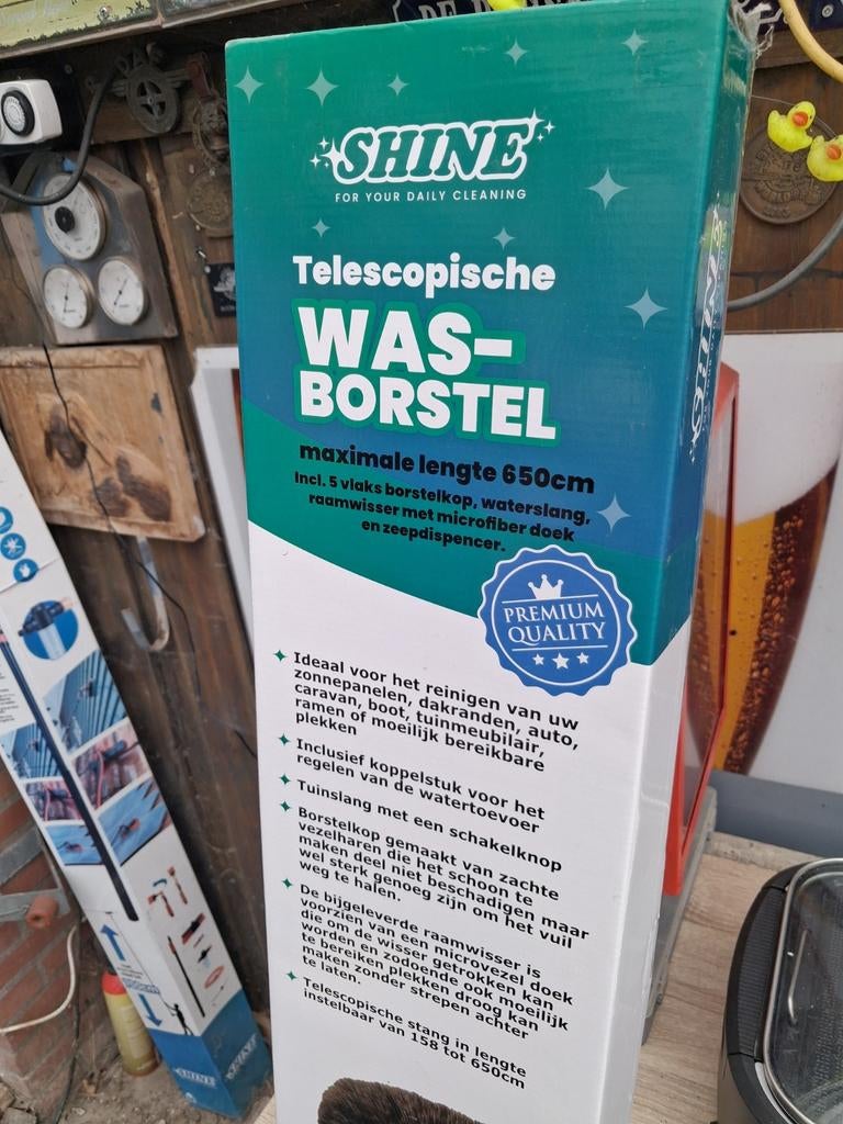 Telescopische wasborstel tot 650cm, Ophalen