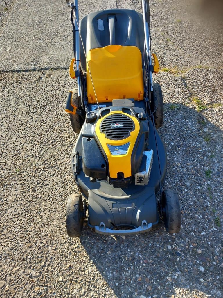 Stiga turbo 53 se 4 in 1 maaier., Tuin en Terras, Grasmaaiers, Gebruikt, Benzine-grasmaaier, 50 cm of meer, Cirkelmaaier, Mulchfunctie
