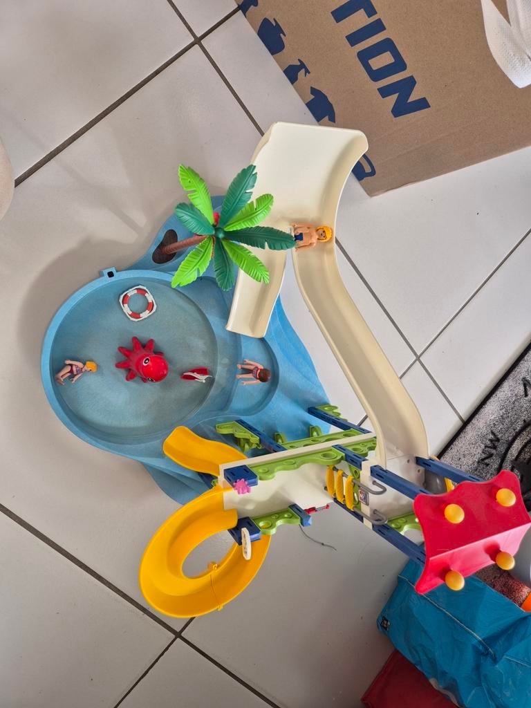 Playmobil Zwembad, Splashpark en Strandje, Ophalen of Verzenden, Gebruikt