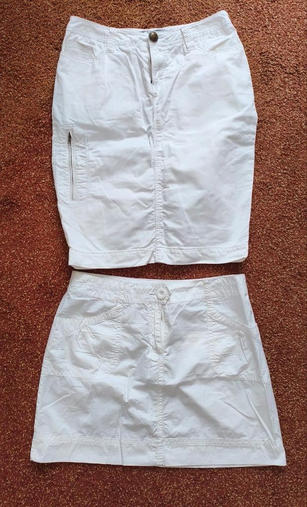 Twee witte rokken, Maat 38/40 (M), Wit, Ophalen of Verzenden, Zo goed als nieuw