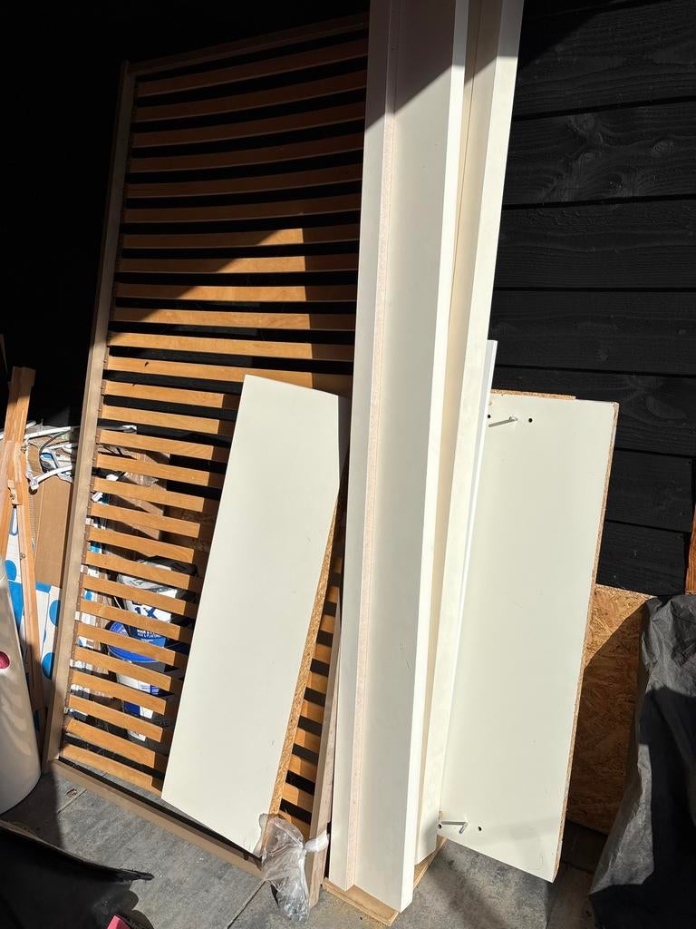 Eenpersoonsbed met lattenbodem, Ophalen, Gebruikt, 90 cm, Eenpersoons