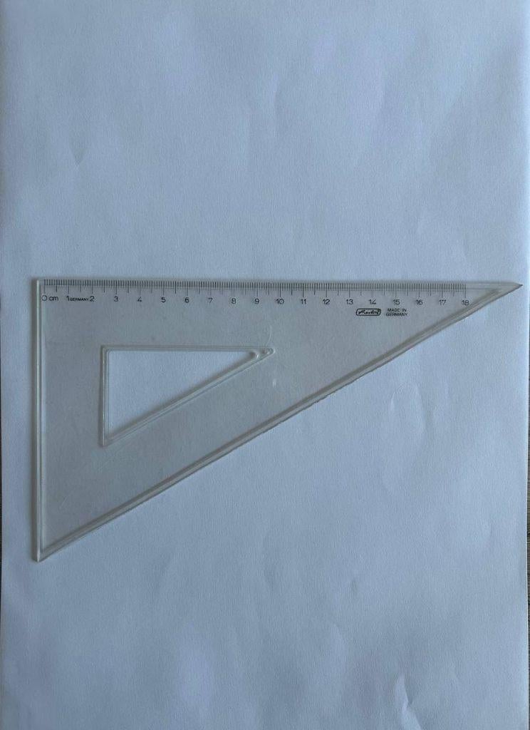 Geodriehoek Herlitz, Ophalen of Verzenden, Gebruikt